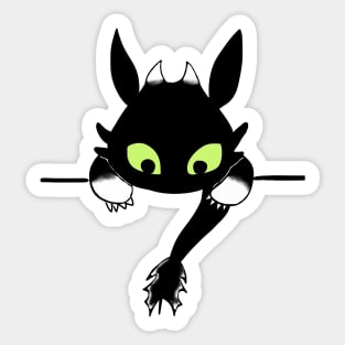 Toothless baby 1 Sticker